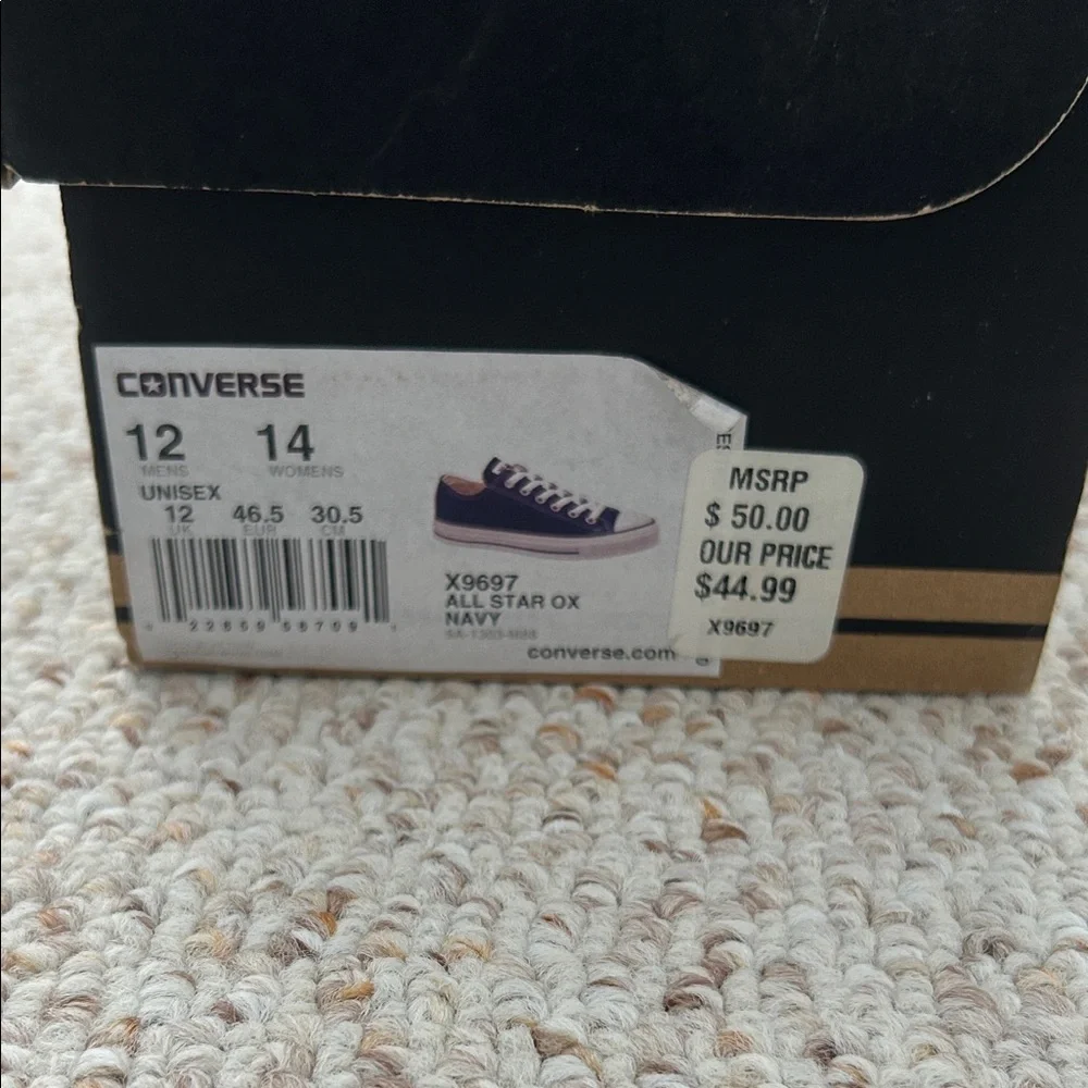 Converse Classic Navy Canvas Sneakers - Picture 2 of 4